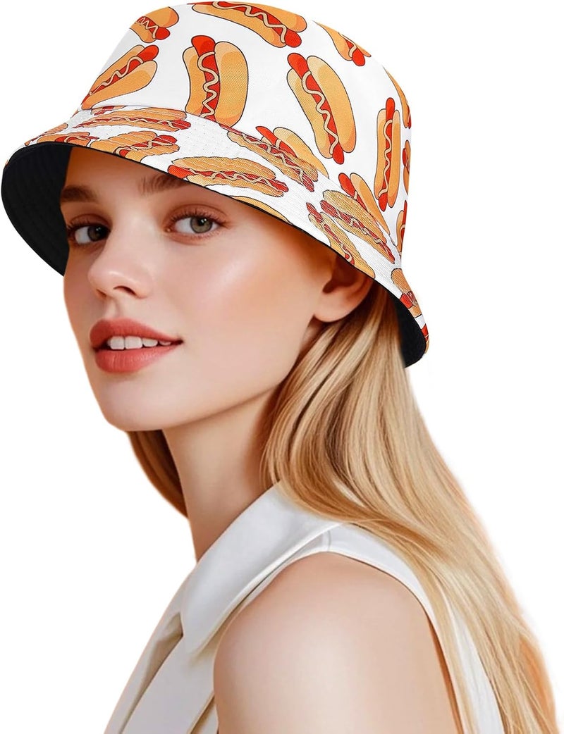 DOCILA Bucket Hats for Women Trendy Print Reversible Bucket Hat Packable All Season Fisherman Sun Caps - Image 1